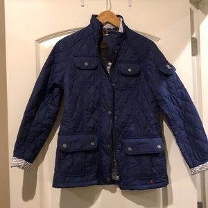 Like New Quilted Navy Barbour Coat!